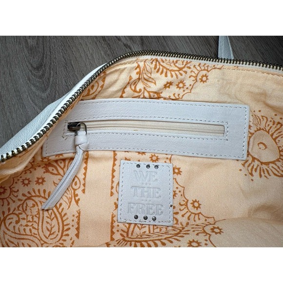 We The Free People Waverly Sling Bag Shoulder Crossbody Purse Ivory White Hobo - Picture 7 of 13